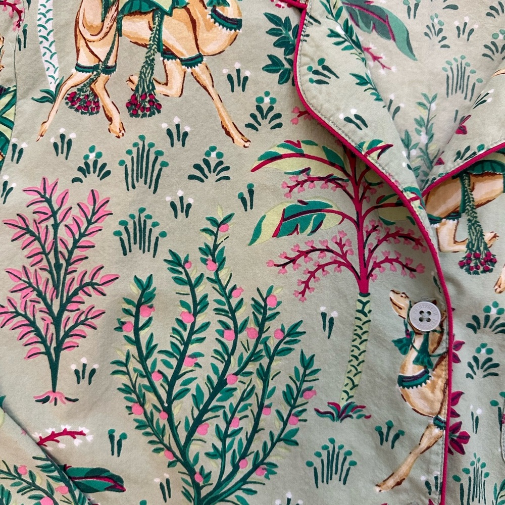 Printfresh 100% Organic Cotton Camel’s Courtyard Pajama Set - Picture 4 of 7